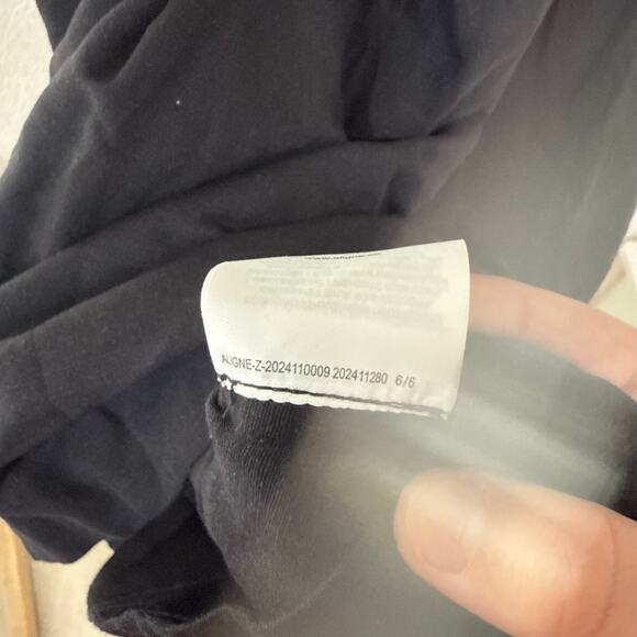 Aligne Rosia Drop Waist Linen Midi Dress Black Casual Basic Vacation Size 4 - Picture 14 of 14